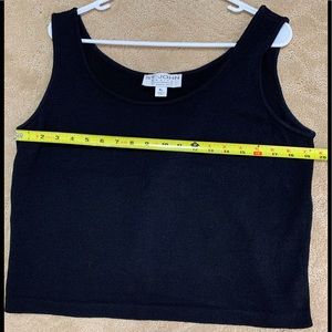 St. John Basics by Marie Gray Black Knit Tank Top